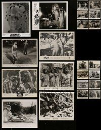 4h331 LOT OF 22 8X10 STILLS '50s-70s great scenes from a variety of different movies!