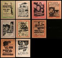 4h248 LOT OF 9 11X14 LOCAL THEATER WINDOW CARDS '40s great images from a variety of movies!