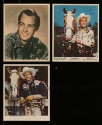4h362 LOT OF 3 8x10 PICTURE FRAME PHOTOS '50s portraits of Alan Ladd, Roy Roger & Trigger!
