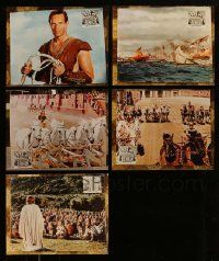 4h278 LOT OF 5 BEN-HUR REPRO COLOR 11X14 PHOTOS '59 Charlton Heston in the chariot race & more!