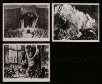 4h379 LOT OF 3 KING KONG REPRO 8X10 STILLS '80s the best giant ape special effects scenes!