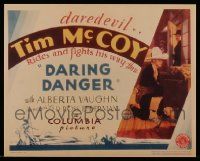 4h276 LOT OF 9 DARING DANGER REPRO LOBBY CARDS '32 Tim McCoy rides & fights his way through!