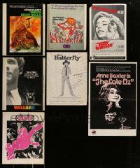 4h283 LOT OF 7 PROMO BROCHURES '60s-70s great images & info for a variety of different movies!