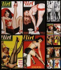 4h679 LOT OF 25 FLIRT, WHISPER AND OTHER GIRLY MAGAZINE REPRO COVERS AND PAGES '00s sexy art!
