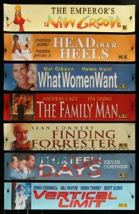 4h574 LOT OF 7 5x25 LIGHT BOX BANNERS '90s-00s great images from a variety of different movies!