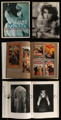 4h019 LOT OF 2 MOVIE HARDCOVER BOOKS '99+07 Silent Movies, Sin in Soft Focus Pre-Code Hollywood!