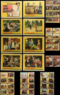 4h113 LOT OF 52 COWBOY WESTERN LOBBY CARDS '50s-60s six complete sets of 8 cards + a set of 4!