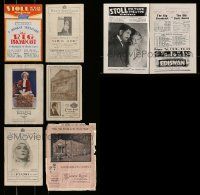 4h361 LOT OF 6 ENGLISH LOCAL THEATER PROGRAMS '20s-30s Shirley Temple, Boris Karloff & more!