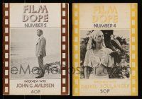 4h228 LOT OF 2 FILM DOPE MAGAZINES '74 interviews with John G. Avildsen & Daniel Boulanger!