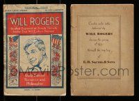 4h225 LOT OF 2 WILL ROGERS MAGAZINES '30s World Beloved Humorist & Philosopher!