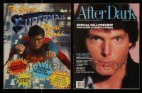 4h229 LOT OF 2 CHRISTOPHER REEVE MAGAZINES '80s The Great Superman Movie Book, After Dark!