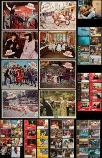 4h103 LOT OF 89 LOBBY CARDS '60s-90s incomplete sets from a variety of different movies!