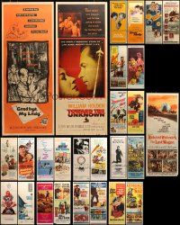 4h487 LOT OF 27 FORMERLY FOLDED INSERTS '50s-80s great images from a variety of different movies!