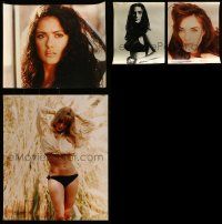 4h411 LOT OF 4 OVERSIZED PHOTOS '90s Salma Hayek, Elizabeth Hurley, Jennifer Connelly & Sharon Tate.