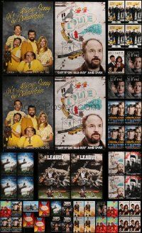 4h672 LOT OF 54 UNFOLDED 13x19 VIDEO POSTERS '10s It's Always Sunny, Louis CK, Family Guy, Archer