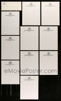 4h299 LOT OF 10 MGM LETTERHEADS & 1 ENVELOPE '40s stationery with the famous Leo the Lion logo!