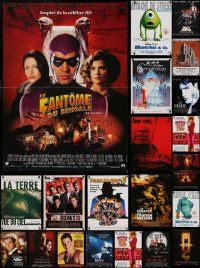 4h440 LOT OF 24 FORMERLY FOLDED 15x21 FRENCH POSTERS '80s-00s a variety of cool movie images!