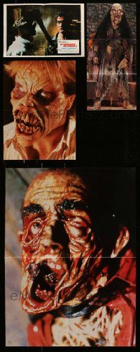 4h265 LOT OF 3 HORROR POSTERS '80s images of zombies & Bruce Campbell from the Evil Dead series!