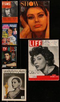 4h196 LOT OF 6 MAGAZINES '60s-00s Films in Review, Show, Life, TV guide, ABC Soaps!