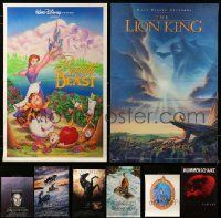 4h551 LOT OF 8 MOSTLY UNFOLDED SPECIAL POSTERS '90s great images from a variety of movies!