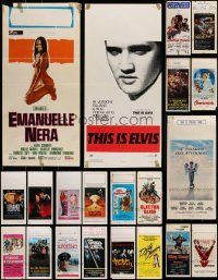 4h466 LOT OF 21 FORMERLY FOLDED ITALIAN LOCANDINAS '70s-90s images from a variety of movies!