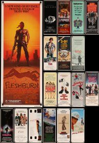 4h496 LOT OF 20 UNFOLDED 1980S INSERTS '80s great images from a variety of movies!
