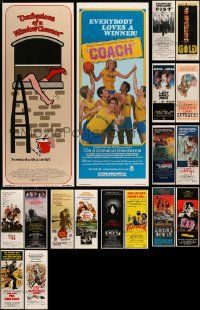 4h505 LOT OF 18 MOSTLY UNFOLDED 1970S INSERTS '70s great images from a variety of movies!