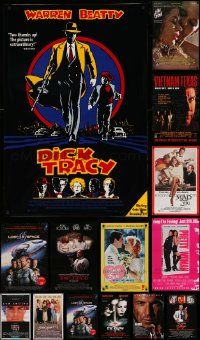 4h677 LOT OF 19 UNFOLDED VIDEO POSTERS '80s-90s great images from a variety of different movies!