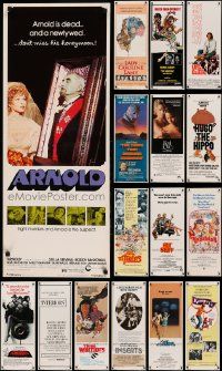 4h509 LOT OF 17 MOSTLY UNFOLDED 1970S INSERTS '70s great images from a variety of movies!