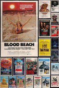 4h056 LOT OF 52 FOLDED ONE-SHEETS '70s-80s great images from a variety of different movies!