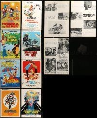 4h253 LOT OF 8 DISNEY 9X13 ITALIAN TROLLEY POSTERS '60s-80s great images from a variety of movies!