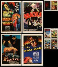4h392 LOT OF 10 UNIVERSAL MASTERPRINTS '01 all the best horror movies including Dracula & Mummy!
