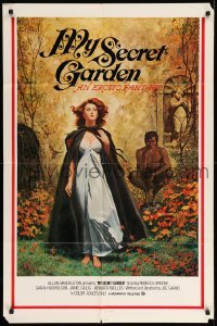 4j017 ABIGAIL LESLIE IS BACK IN TOWN 1sh '74 different art of Jennifer Jordan, My Secret Garden!