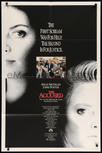 4j022 ACCUSED 1sh '88 Jodie Foster, Kelly McGillis, the case that shocked a nation!