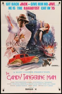 4j129 CANDY TANGERINE MAN 1sh '75 featuring the actual hookers & blades of the Sunset Strip!