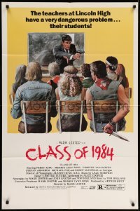 4j157 CLASS OF 1984 1sh '82 art of bad punk teens, we are the future & nothing can stop us!