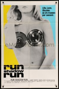 4j187 COVER ME BABE int'l 1sh '70 sexiest camera lens on nude girl image!
