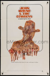 4j189 COWBOYS int'l 1sh '72 John Wayne gave these young boys their chance to become men, Nelson art
