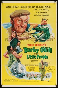 4j208 DARBY O'GILL & THE LITTLE PEOPLE 1sh '59 Disney, Sean Connery, it's leprechaun magic!