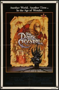 4j210 DARK CRYSTAL 1sh '82 Jim Henson & Frank Oz, Richard Amsel fantasy art!