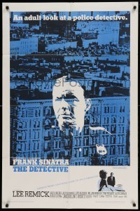 4j233 DETECTIVE 1sh '68 Frank Sinatra as gritty New York City cop, an adult look at police!