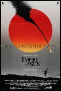 4j265 EMPIRE OF THE SUN advance 1sh '87 Stephen Spielberg, John Malkovich, first Christian Bale!