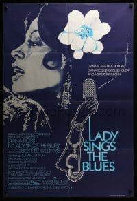 4j477 LADY SINGS THE BLUES English 1sh '72 Diana Ross in her film debut as singer Billie Holiday!