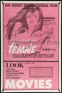 4j284 FEMALE EMANCIPATION 1sh '70 American Sexual Practices, X-RAY-ted!