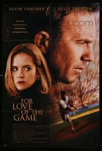 4j304 FOR LOVE OF THE GAME int'l DS 1sh '99 Sam Raimi, image of baseball pitcher Kevin Costner!