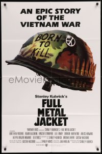 4j322 FULL METAL JACKET int'l 1sh '87 Stanley Kubrick Vietnam War movie, Castle art!
