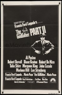 4j353 GODFATHER PART II int'l 1sh '74 Al Pacino in Francis Ford Coppola classic crime sequel!