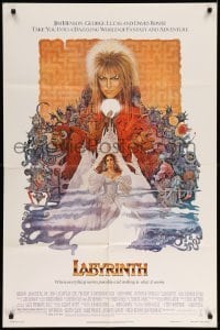4j475 LABYRINTH 1sh '86 Jim Henson, art of David Bowie & Jennifer Connelly by Ted CoConis!