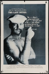 4j481 LAST DETAIL int'l 1sh '73 foul-mouthed sailor Jack Nicholson w/cigar!