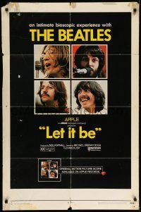 4j494 LET IT BE 1sh '70 The Beatles, John Lennon, Paul McCartney, Ringo Starr, George Harrison!